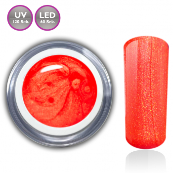 Dose rot neon Glitzer UV-Gel